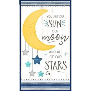All Our Stars Panel by Jennifer Pugh for Wilmington Prints Baby Quilt 44"x24"